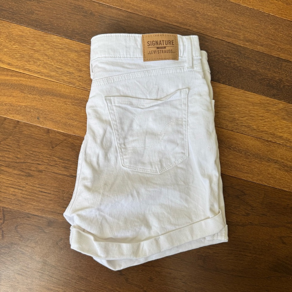 Levi's Women's Classic White Jean Shorts
